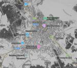 Спутниковый снимок Солнечногорска 26.01.84 %Satellite image of Solnechnogorsk Спутниковый снимок Солнечногорска 26.01.84 %Satellite image of Solnechnogorsk