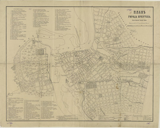 План Иркутска 1:10K%Map of Irkutsk