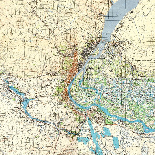 Старые карты Волгограда - Сталинграда - Царицына - Старые карты.