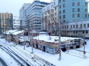 вид с моста на Казакова