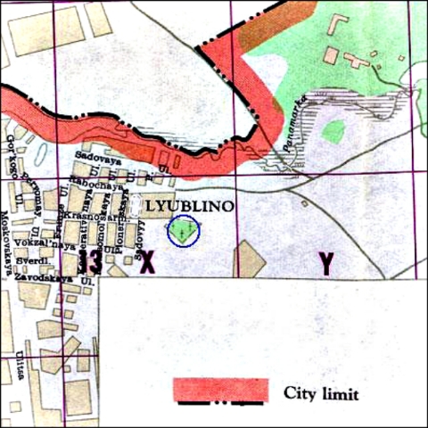 Люблино на иностранном плане 1957 года.