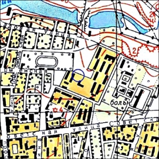 Люблино на плане 1964 года